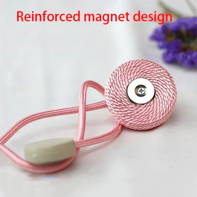 1pc Magnetic Curtain Tieback Clip Room Accessories Curtains Holder Buckles Rope Strap Home Decor