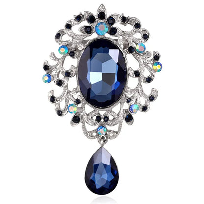 High fashion pins court vintage crystal brooch fashion pendant wedding women's brooch pin jewelry gifts