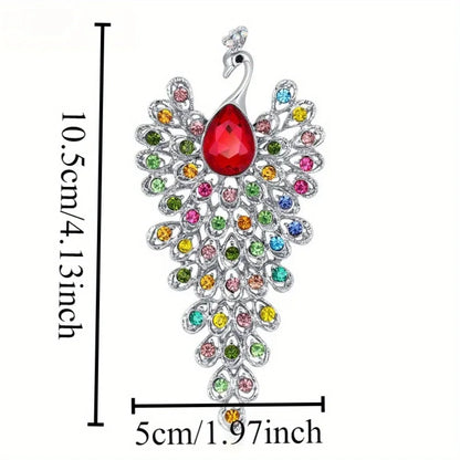 Luxury Beautiful Peacock Phoenix Animal Love Brooch for Men and Women，JewelryAccessories, WeddingHolidayPartyCoupleSurprise Gift