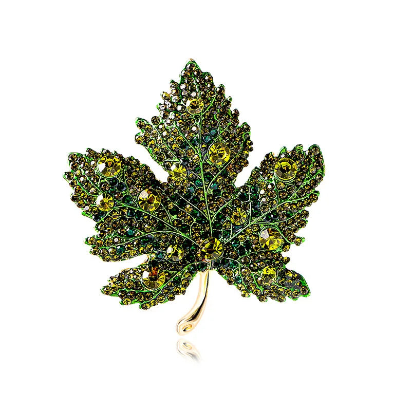 Vintage Maple Leaf Brooches Metal Women Girls Charm Exquisite Collar Lapel Brooch Pins Fashion Jewelry Party Garment Accessories