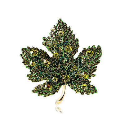 Vintage Maple Leaf Brooches Metal Women Girls Charm Exquisite Collar Lapel Brooch Pins Fashion Jewelry Party Garment Accessories