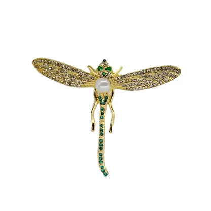 SHMIK Women Men Bee Beetle Crystal Pearl Brooches Pin Fashion Metal Cute Insect Jewelry Accessoreis Retro Women's Men's Brooch