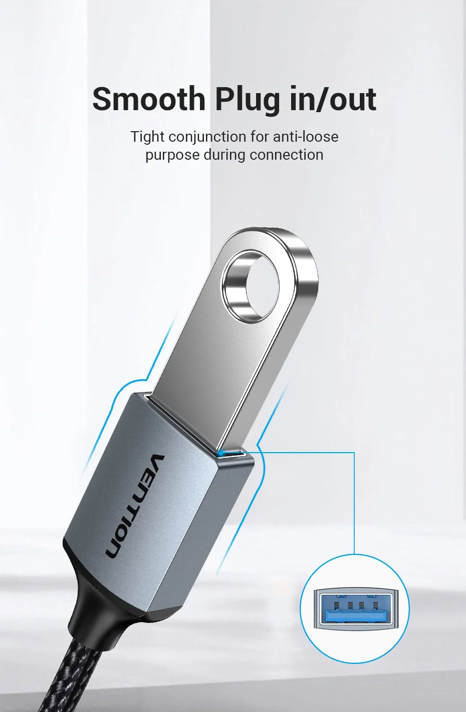 Vention USB C OTG Adapter USB A to Type C Adapter Cable USB3.0 2.0 5Gbps Data Adapter Type-C Converter for MacBook Pro Xiaomi 17