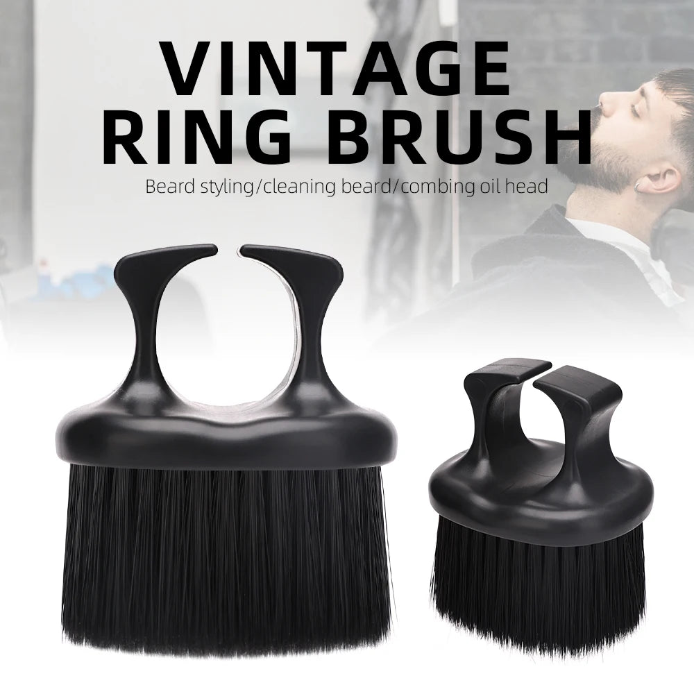 Ring Neck Duster Barber Remove Loose Hair Brush Hair Cutting Brush Soft Hair Cleaning Brush Hairdressing Tools