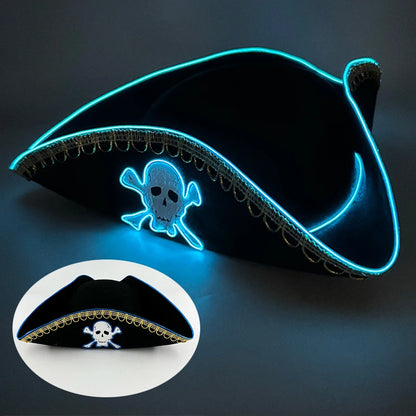 LED Glowing Cowgirl boy Hat Neon Luminous Bride Hat For Holiday Light Up Supplies Fluorescent Party Props Bachelorette Party Hat