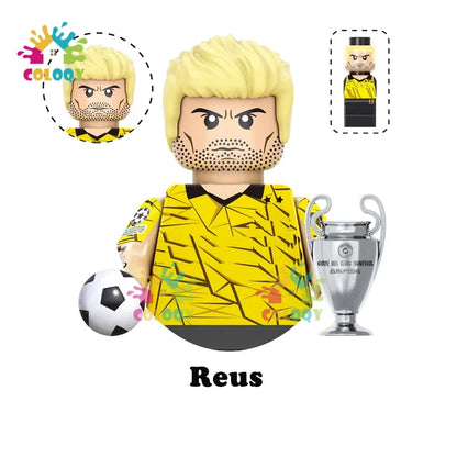 Kids Toys Football Stars Building Blocks Sport Player Mini Action Figures Toys For Boys Christmas Gifts