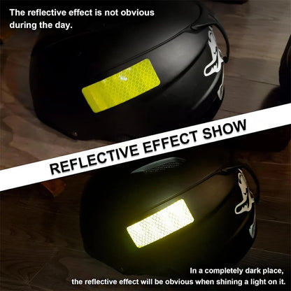 10 Reflective Stickers, Warning Safety Reflective Stickers, Pet Safety Warning Stickers 1.18 X 3.25inch Waterproof Night Vision Stickers, Suitable for Bicycles, Motorcycles, Clothing, Trailers, Helmets