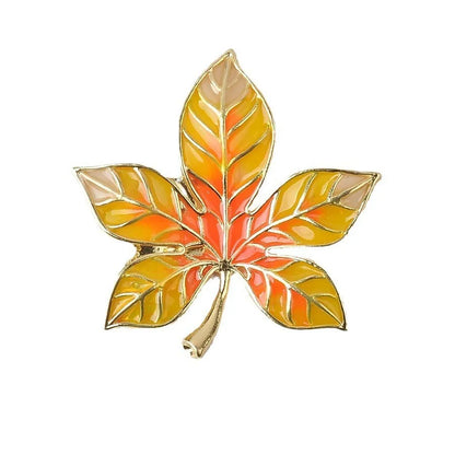 Vintage Maple Leaf Brooches Metal Women Girls Charm Exquisite Collar Lapel Brooch Pins Fashion Jewelry Party Garment Accessories