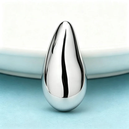 Wuli&baby Alloy Water-drop Brooches For Women Men 2-color Minimalist Style Geometric Office Causal Brooch Pins Gifts