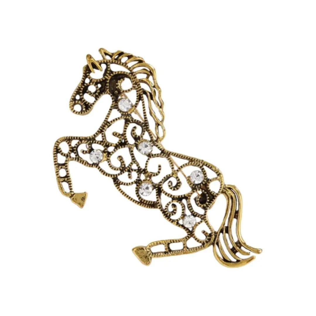 SKEDS Zodiac Horse Year Series Brooch High-End Luxury Chinese Style 2026 Birth Year Accessory Exquisite Animal Pin Gift
