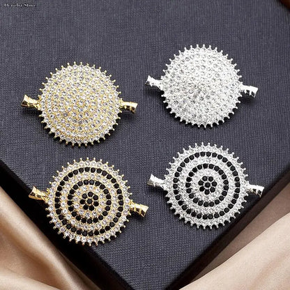 1pc Luxury New Tulip Flower Brooch Elegant Design Sense Rose White Stone Jewelry Collar Pin Jewelry