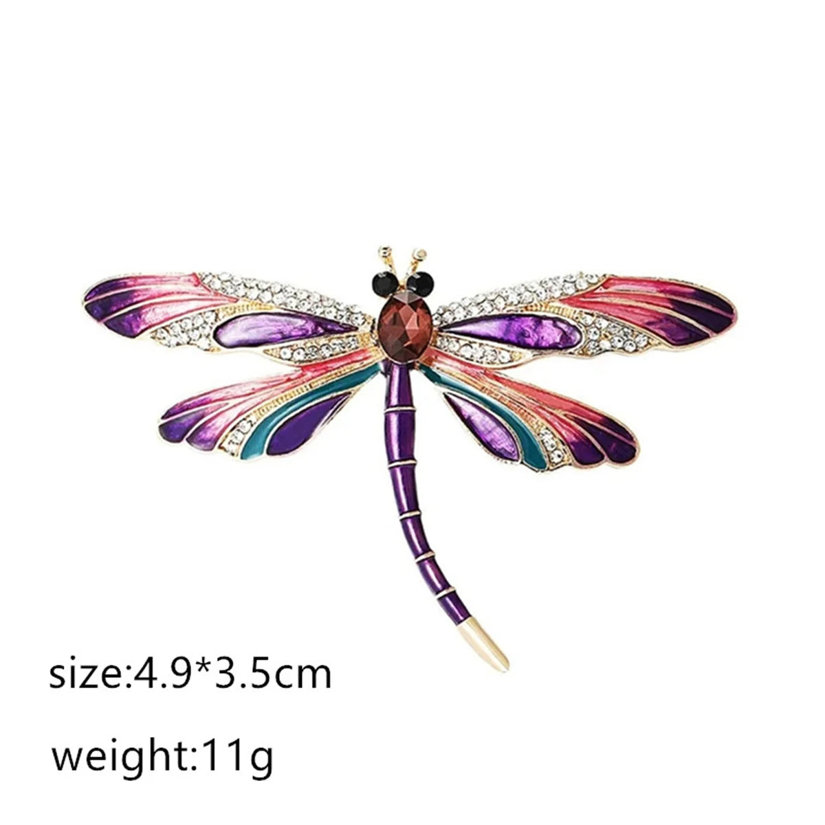 1Pc Color Y2K Dragonfly Brooch Pin Beautiful And Exquisite Retro Jewelry Accessories Elegant And Romantic Party Gift For Women