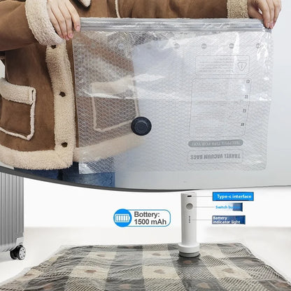 Vacuum Compression Bag Travel Storage Bag Thickened for Clothes, Quilts, Down Jackets, and Suitcases
