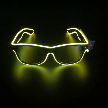 New Cool Wireless Glowing LED Light Up Glasses For Rave Festival Party Luminous Neon Mosaic Sunglasses club disco Eye Glasses
