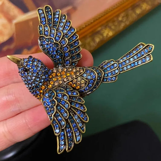 Vintage Luxury Heavy Duty Magpie Bird Designs Women's Men's BroochPins，AntiqueStyleJewelryAccessories, WeddingHolidayPartyFavors