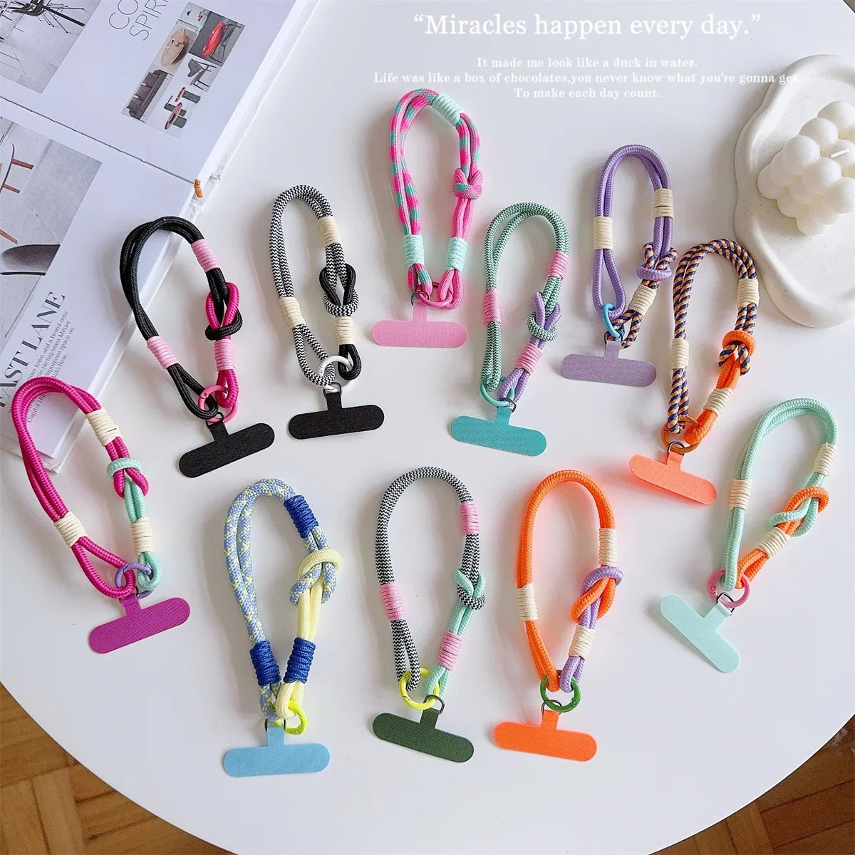 Phone Lanyard Wrist Strap + Case Connector - Universal Anti-Slip Anti-Fall Phone Case Accessory, Portable Pendant