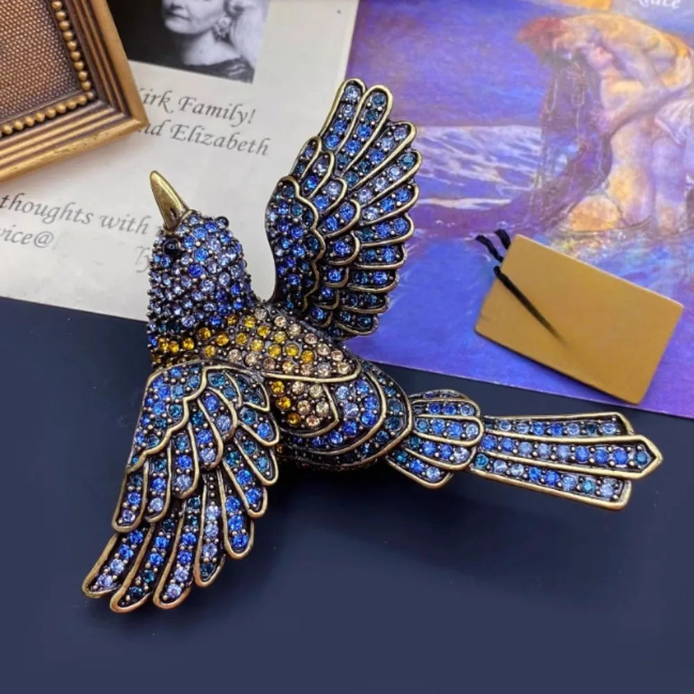 Vintage Luxury Heavy Duty Magpie Bird Designs Women's Men's BroochPins，AntiqueStyleJewelryAccessories, WeddingHolidayPartyFavors