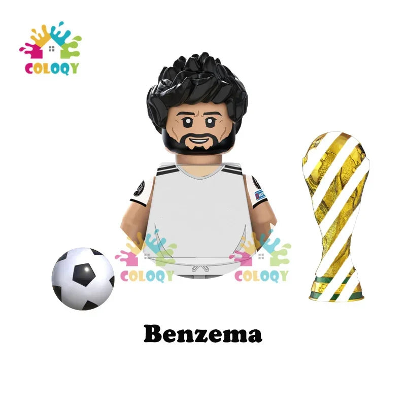 Kids Toys Football Stars Building Blocks Sport Player Mini Action Figures Toys For Boys Christmas Gifts