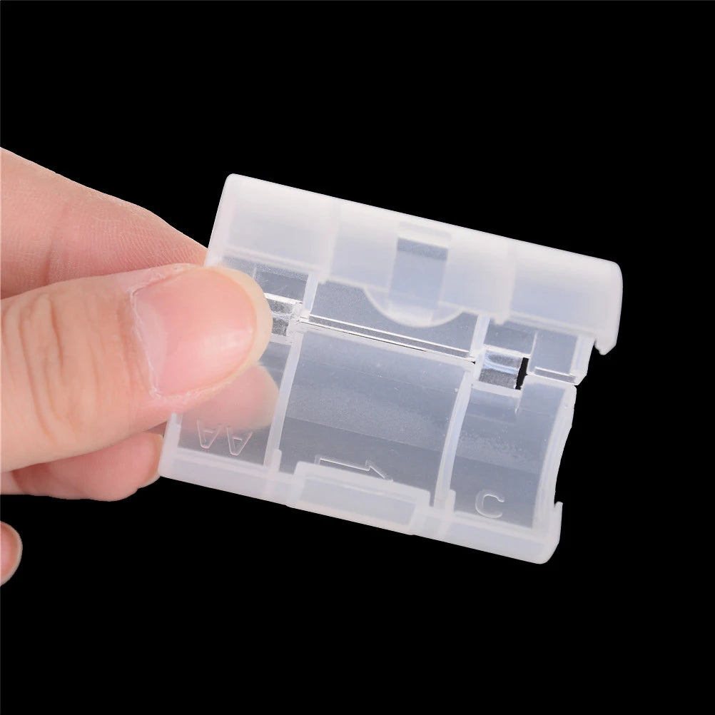 4Pcs/set AA Battery To Size C Cases Box Adapters Converter Holder Switcher
