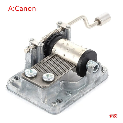 Hand-Cranked Music Box Movement Metal Rocker Mini Diy Gift Music Mechanical Decorative Collectibles For Girl Boy friend