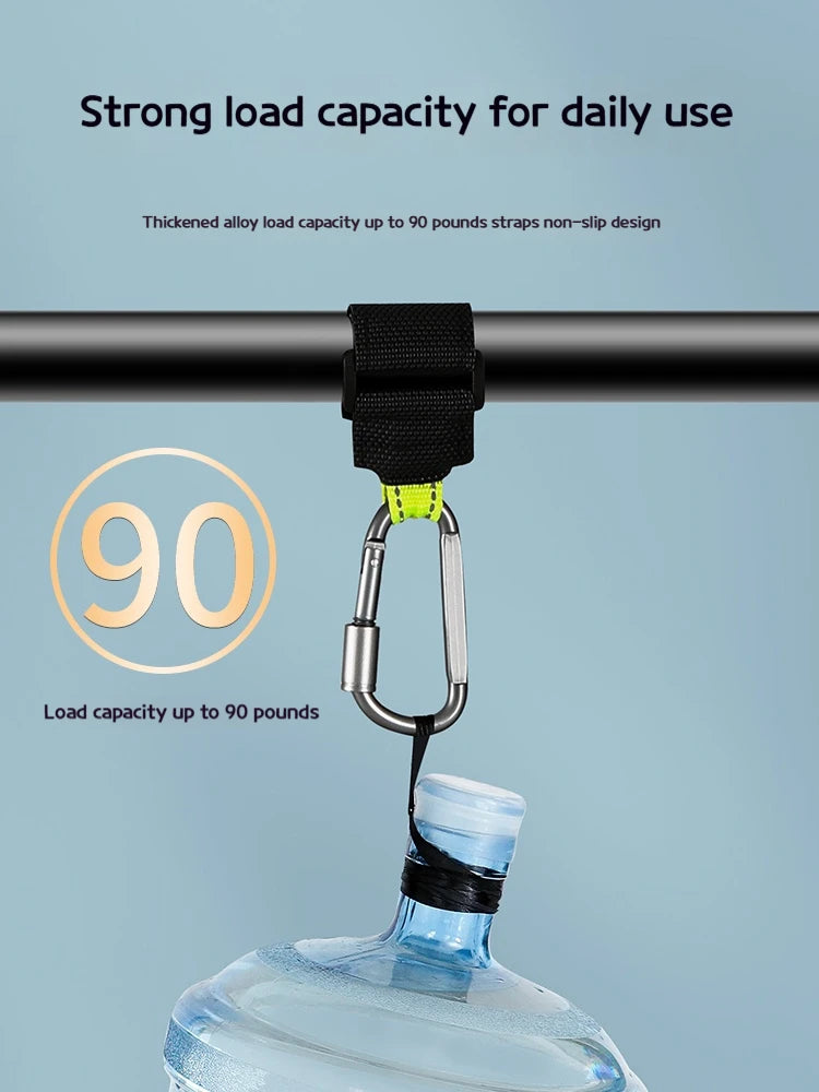 2PCS Heavy Duty Aluminium Alloy Hooks, Multi-functional Solid & Thick for Motorcycle, E-Bike, Scooter & Outdoor Use