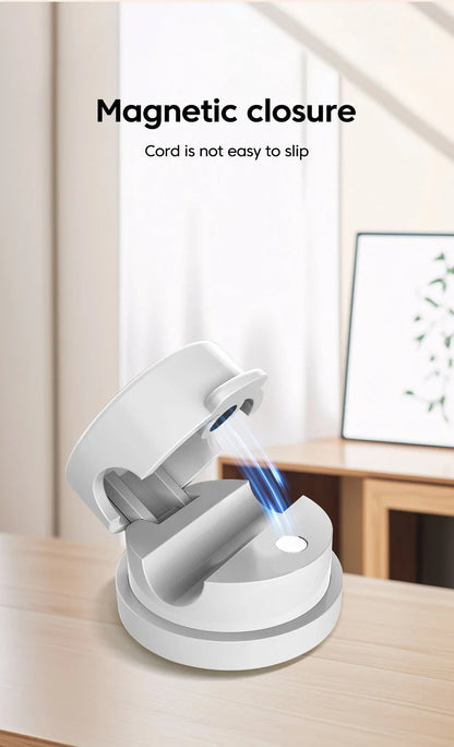 360° Rotatable Magnetic Cable Organizer Desk Cable Clip Cable Holder Wire Keeper Cord Charging Cable Management for Home Office