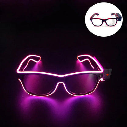 New Cool Wireless Glowing LED Light Up Glasses For Rave Festival Party Luminous Neon Mosaic Sunglasses club disco Eye Glasses