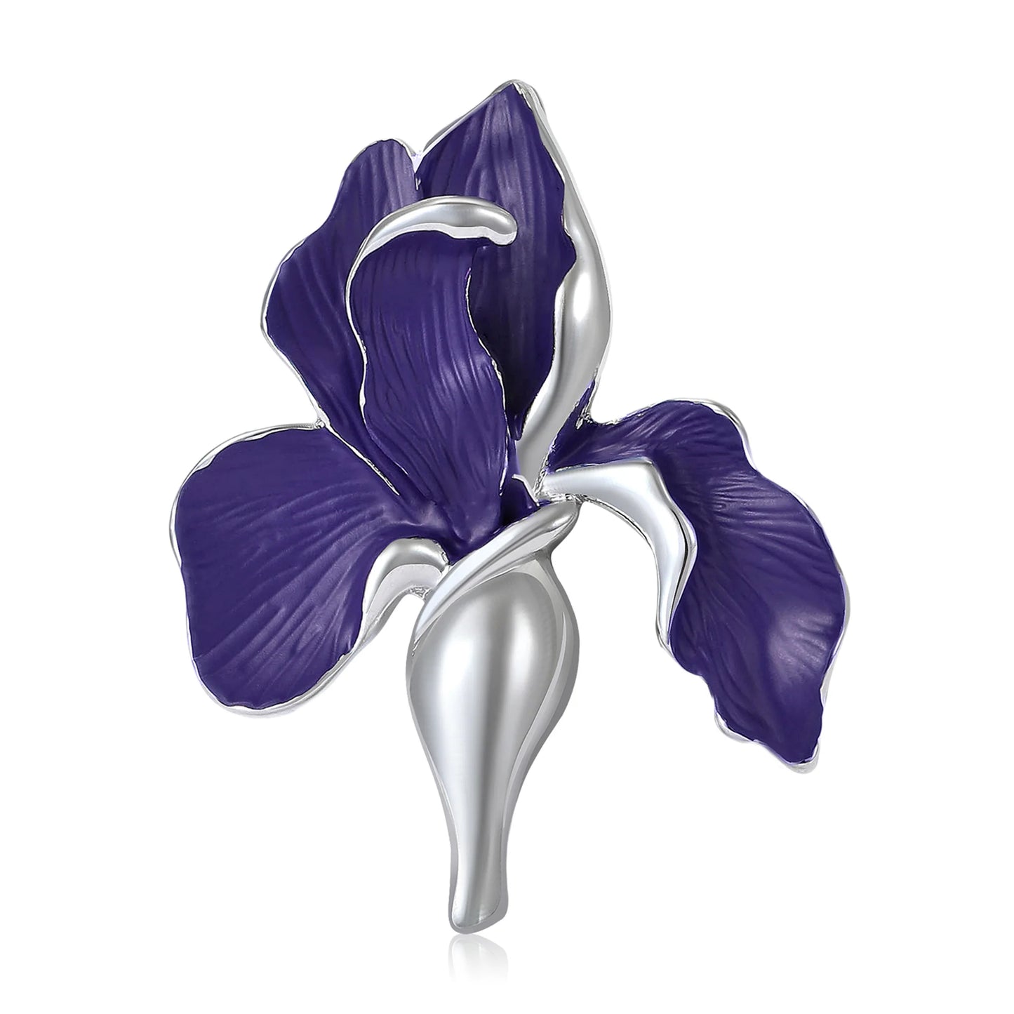 Beaut&Berry Classic Enamel Phalaenopsis Orchid Brooches for Women Plant Flower Pins Casual Party Friends Accessories New Gifts