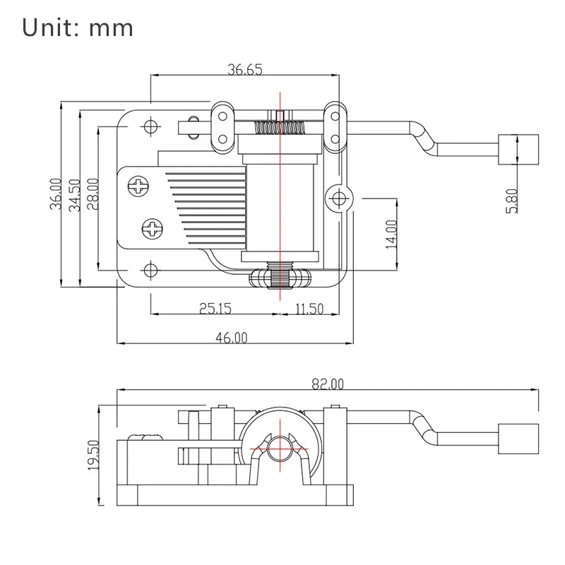 Hand-Cranked Music Box Movement Metal Rocker Mini Diy Gift Music Mechanical Decorative Collectibles For Girl Boy friend