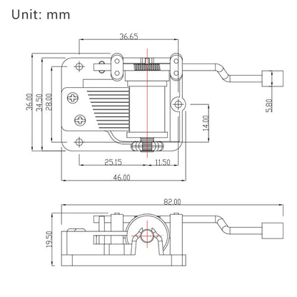Hand-Cranked Music Box Movement Metal Rocker Mini Diy Gift Music Mechanical Decorative Collectibles For Girl Boy friend