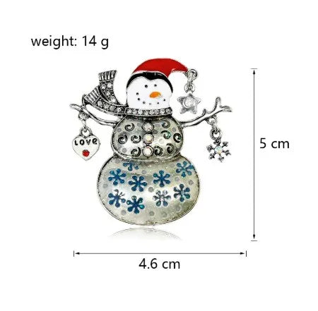 Green Rhinestone Christmas Tree Brooches Pins For Women Man Unisex Crystal Jewelry Gifts Clothes Accessories