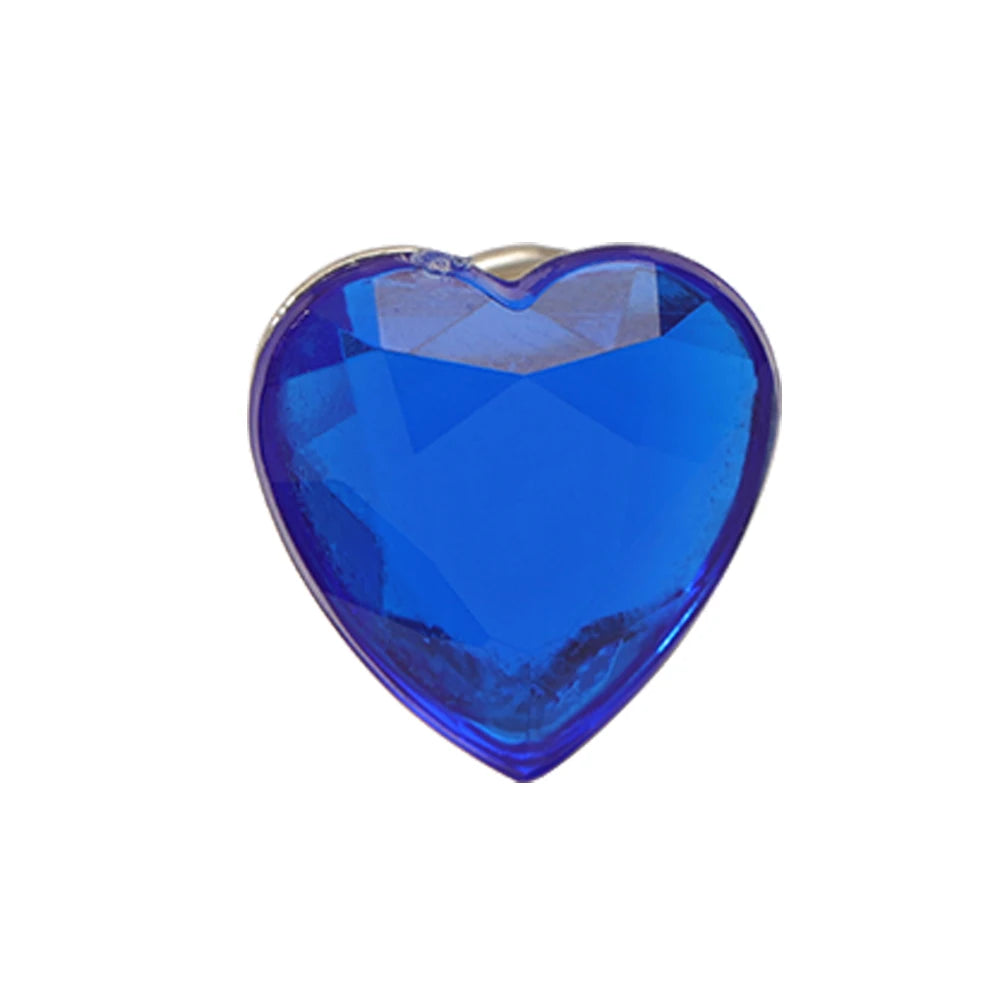 Wholesale Romantic Heart of the Ocean Brooches Blue Red Green Resin Crystal Pins For Women Girls Coat Blouse Bag Jewelry Gift