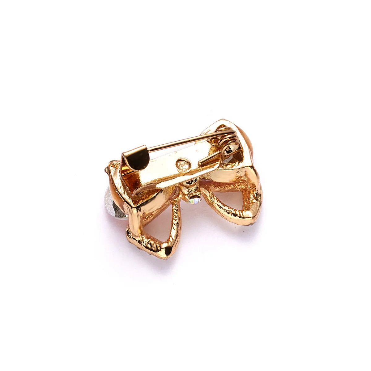 Delicate Full Rhinestone Bowknot Brooches For Women Fashion Luxury Crystal Bow Shaped Buckle Pins Clothes Badge Wedding Jewelry