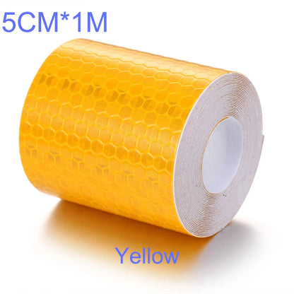 Solid Color Reflective Stickers Personality Waterproof Car Class Modification Warning Signs Highlighting Safety Reflective Strip