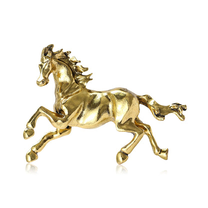 Beaut&Berry Classic Horse Brooches for Women Unisex Animal Pins Friends Party Gifts Banquet Jewellery Accessories