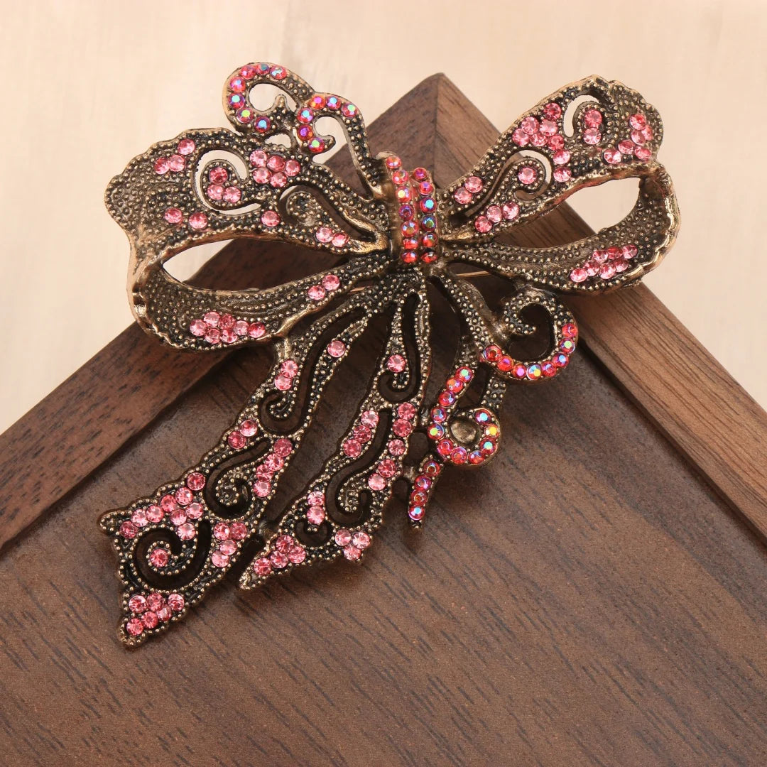 Baroque-Style Luxury Bow Brooch for Men and Women, Jewelry and Fashion Accessories, Perfect for Holidays and Parties