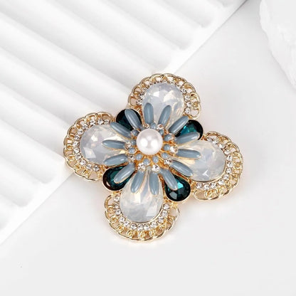 Baroque Luxury Beautiful Cross Floral Design Brooch for Men and Women, Jewelry Accessories, Wedding Holiday Party Gift