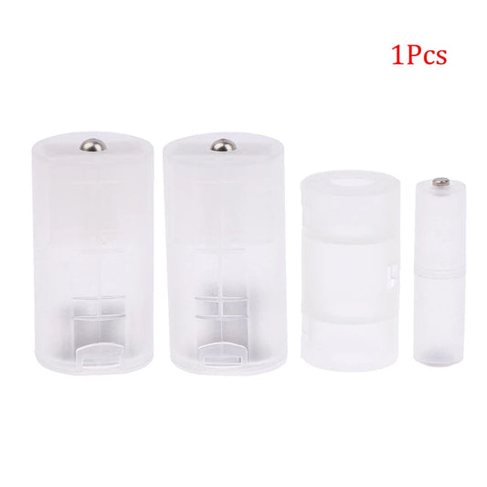 1Pcs AAA to AA/AA to C/D Battery Conversion Adapter Switcher Converter Case Box Holder Converter Case