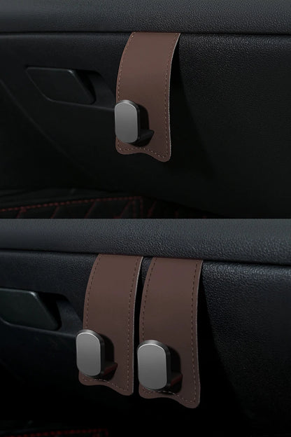 RazorRide Universal Car Passenger Glove Box Hooks Aluminum Alloy Hanging Hook Purse Bag Hat Hanger Holder Auto Interior Storage