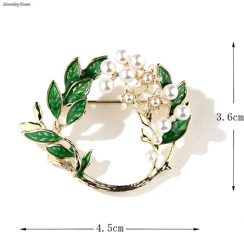 1pc Luxury New Tulip Flower Brooch Elegant Design Sense Rose White Stone Jewelry Collar Pin Jewelry