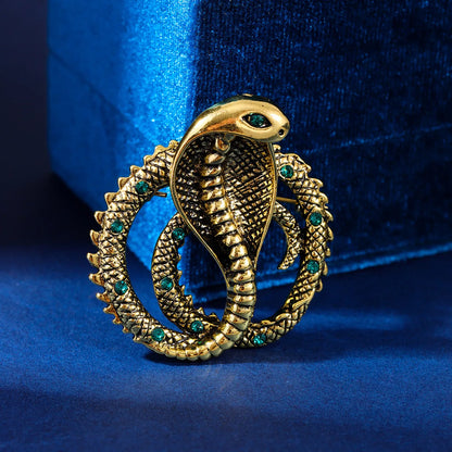 SKEDS Women Men Fashion Exquisite Colorful Rhinestone Snake Brooch Pin Elegant Lady Crystal Shining Animal Badges Corsages