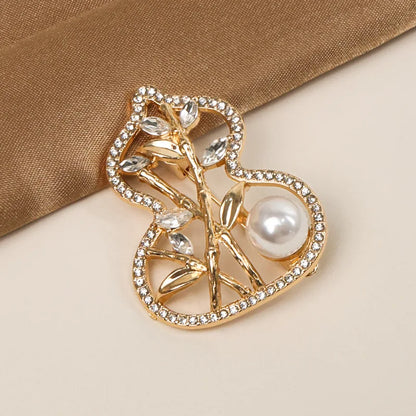 Hollow Letters Gourd Shape Scarf Buckle Exquisite and Versatile Metal Scarf Buckle Accessories for Clothes Backpacks and Scarves