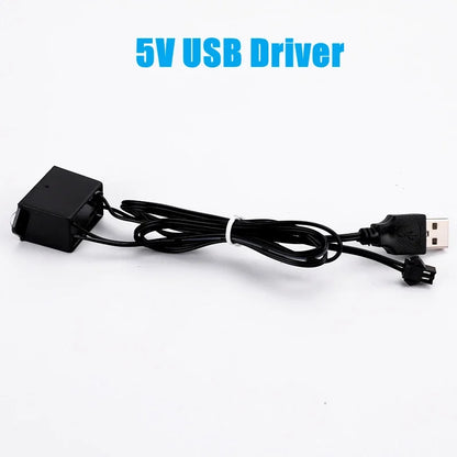 4 Control Modes 5M 4M Multicolor Led Light String Flexible Neon Light Wire Dance Party Atmosphere Decor USB Battery Box Driver