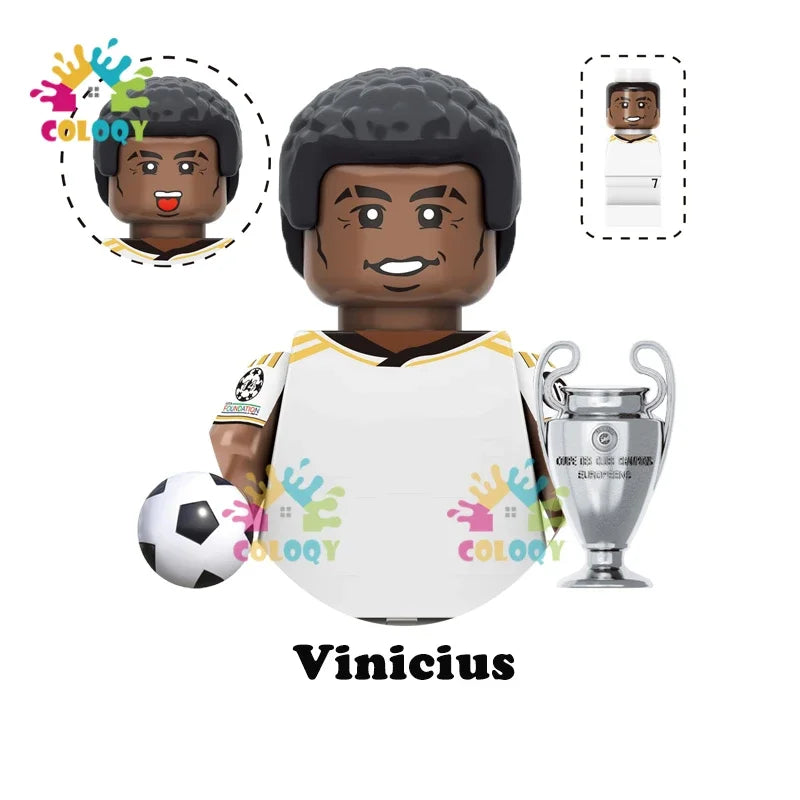 Kids Toys Football Stars Building Blocks Sport Player Mini Action Figures Toys For Boys Christmas Gifts