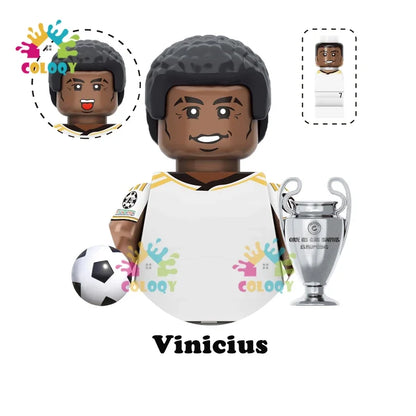 Kids Toys Football Stars Building Blocks Sport Player Mini Action Figures Toys For Boys Christmas Gifts