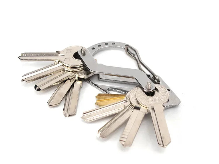 Portable Keys Holder Keyring Wallets Car Key Chain Collector Edc Pocket Key Organizer Bottle Opener Outdoor accessories Tools