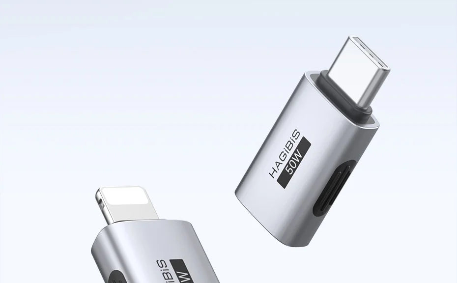 Hagibis USB C To Lightning Adapter Male to Female Charging Converter Date Transfer for iPhone 13/14 Pro Max AirPods 1 EarPods
