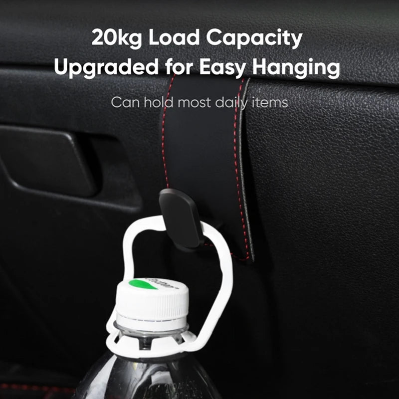 RazorRide Universal Car Passenger Glove Box Hooks Aluminum Alloy Hanging Hook Purse Bag Hat Hanger Holder Auto Interior Storage