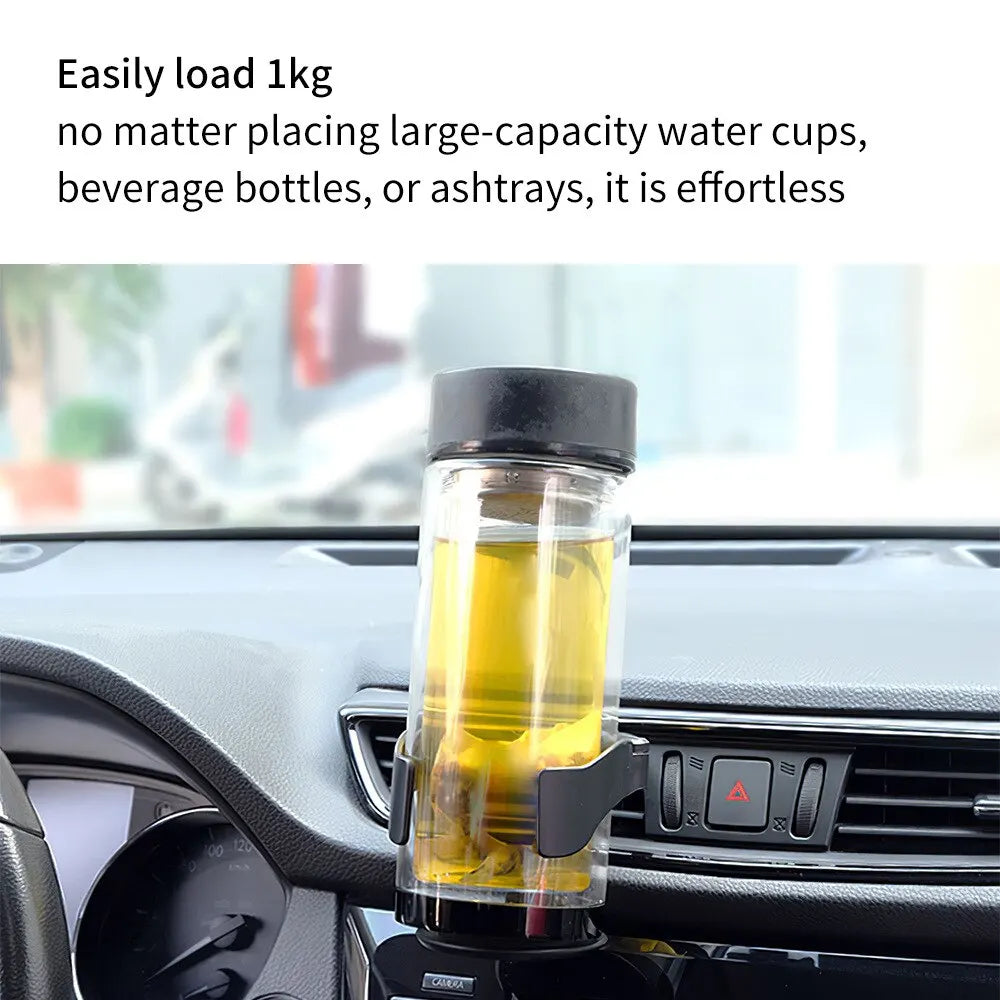 Car Cup Holder for Air Vent - Universal Auto Drink Rack Stand for Water Bottles & Ashtray