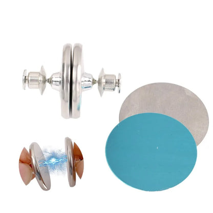 4Pairs Curtain Magnets Closure with Self-Adhesive Patch Keep Curtain Closed Bathroom Bedroom Magnetic Light-Blocking Buckle
